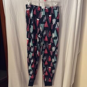 Festive Tree Print Pajama Pants